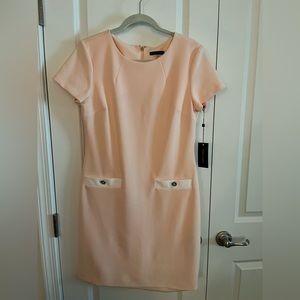 Tommy Hilfiger Peach Short Sleeve Shift Dress